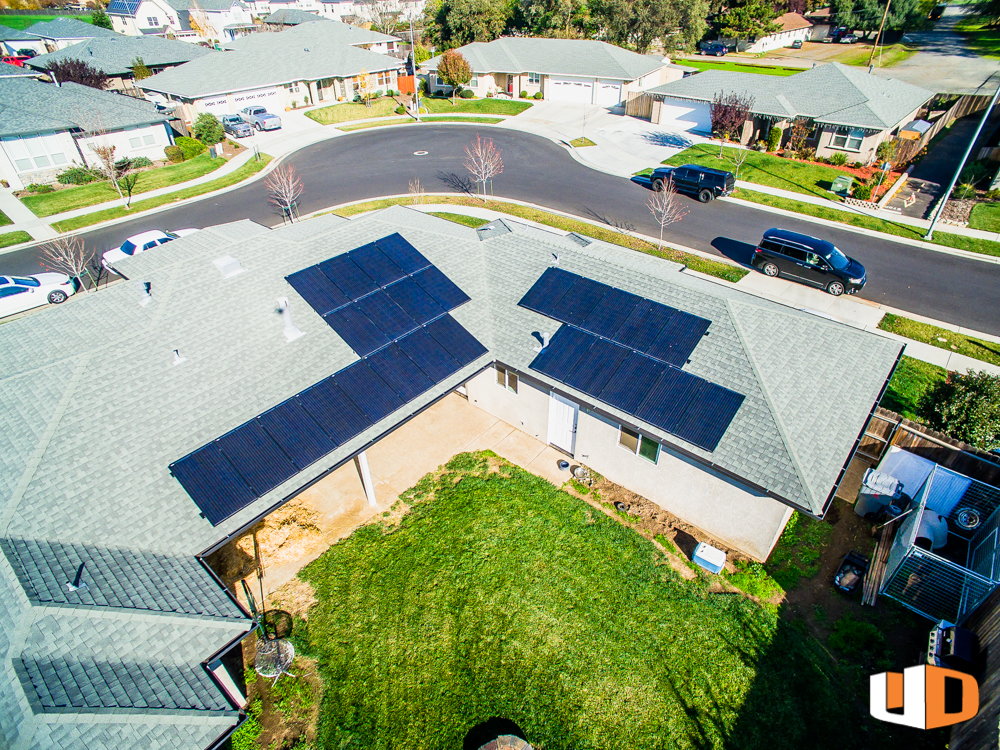 ayres roof mount residential solar panel installation