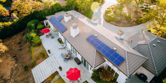 bradford roof mount residential solar panel installation