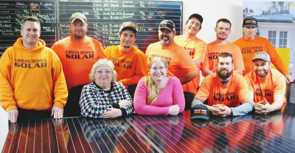 urban design solar crew in the office
