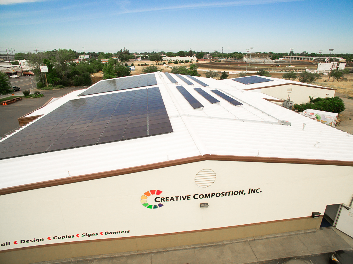 creative composition roof mount commercial solar panel installation