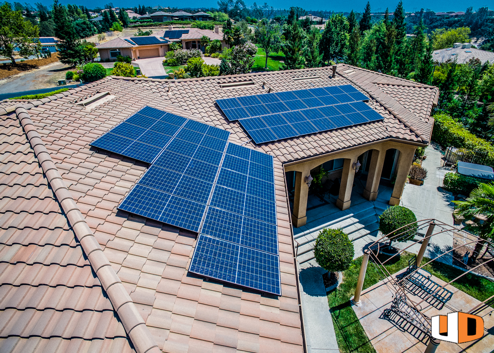 evans roof mount residential solar panel installation pace financing for families