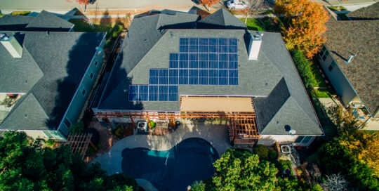 McClean roof mount residential solar panel installation