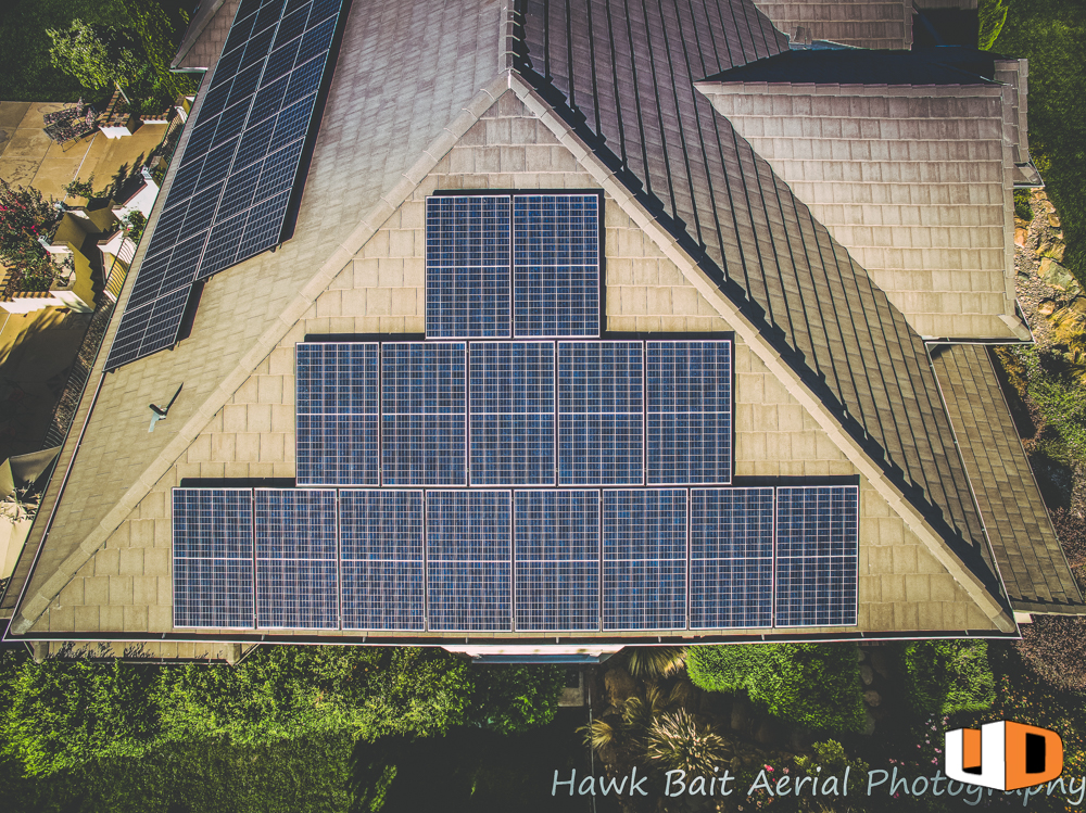Photo of residential solar installation