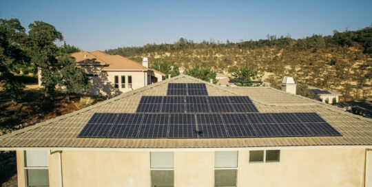 regh roof mount residential solar panel installation