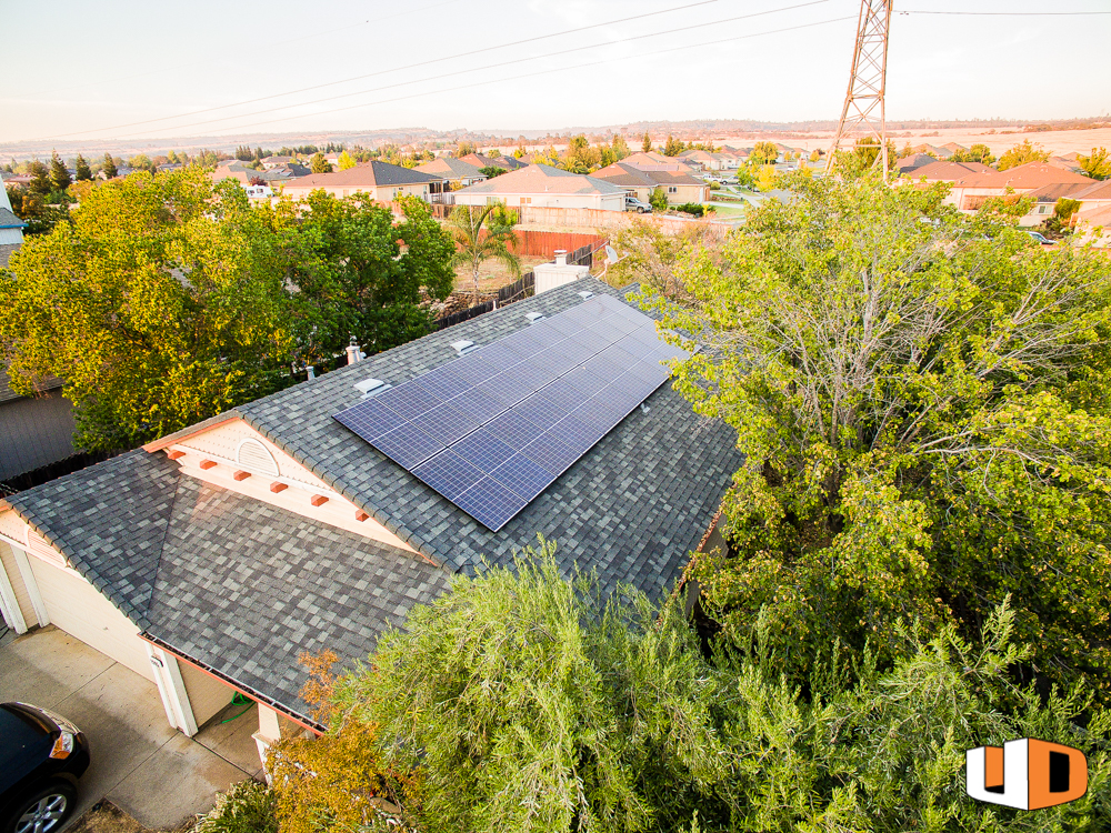 smith roof mount residential solar panel installation